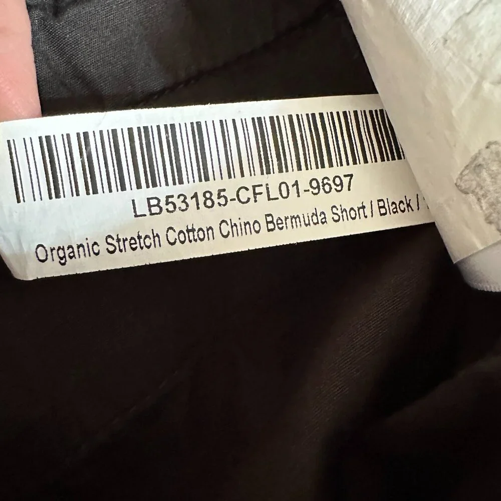 Quince Black Organic Stretch Cotton Chino Bermuda Shorts, 10, Minimalist Coastal - Picture 8 of 9